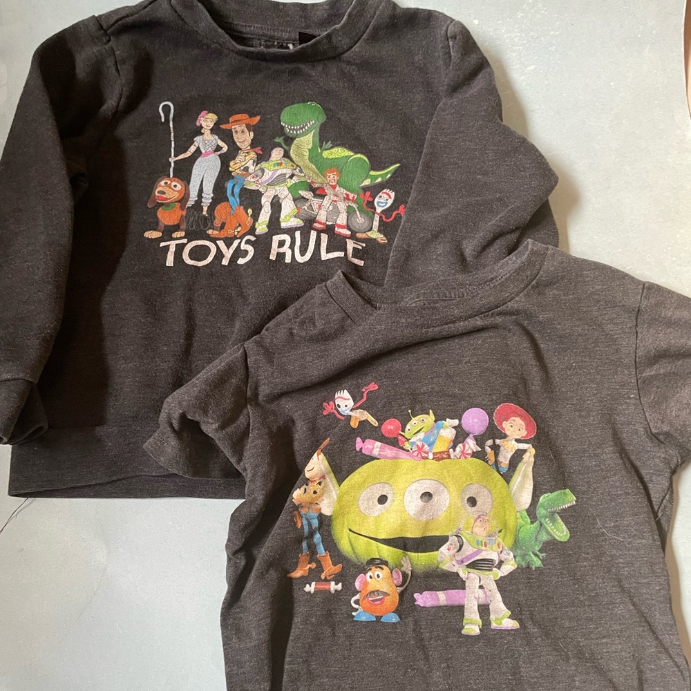 GUC Disney Pixar Toy Story Sweatshirt + Tee Shirt sz 5T (Set of 2)